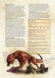He's stronger than he appears. Rage Drake Bestiary D D Dungeons And Dragons Dungeons And Dragons Homebrew