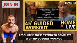 goggins 45 min guided workout why not workout seal training no equipment workout