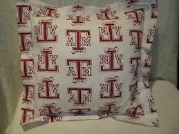 Throwing pillows at a slumber party, dolls lingering with stuffed animals. Texas A M Aggies 14 Cotton Fabric Throw Pillow Cover Washable Ebay