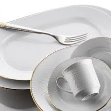 Tıkla, en ucuz kütahya porselen yaldızlı yemek takımları ayağına gelsin. Kutahya Porselen Zumrut 84 Parca Altin Fileli Yemek Takimi