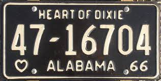 Original Vintage Plates Alabama Department Of Revenue