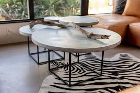 Concrete Coffee Table Nesting Tables Round Coffee Tables Etsy Concrete Coffee Table Coffee Table Minimal Coffee Table