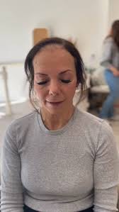 This beautiful client came in after years of wearing toppers, and wanted to  add a wig to her collection, and this one suited her perfectly! This was a  custom colored natural dark brown with a soft ...