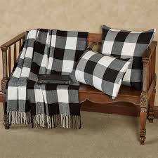 Black And White Buffalo Plaid Ribbon Walmart Rustic Buffalo Plaid Black And White Throw Blanket Or Pillows White Throw Blanket Black And White Pillows French Country Living Room