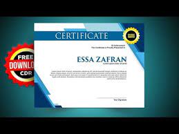 Berikut ini serbabisnis telah membuatkan desain sertifikat yang kami bagikan gratis. Certificate Design With Coreldraw Tutorials Youtube
