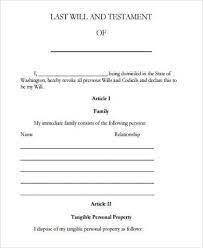Sample last will and testament form wikihow. Free 6 Sample Last Will And Testament Forms In Pdf Ms Word