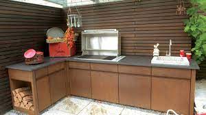 Eldorado's cabinet 'building blocks' come in a variety of shapes and sizes. Outdoor Kitchen Made Of Metal For Your Garden Gartenmetall