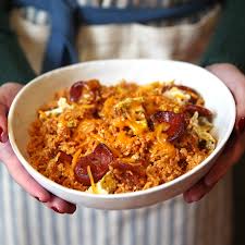 Chorizo And Egg Rice Bowl Chorizo And Eggs Chorizo Man Food