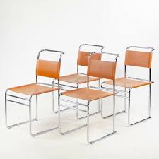 Breuer was a student and subsequently a master carpenter at the bauhaus in the early 1920s. Ensemble De 4 Marcel Breuer B5 Table Chaises Chrome Cuir Bauhaus Tecta Thonet Ebay