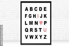 Englische namen der buchstaben des lateinischen alphabetsbearbeiten ; Alphabet I Love You