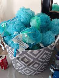 Loofah Shower Favor Baby Boy Shower Favors Homemade Baby Shower Favors Simple Baby Shower