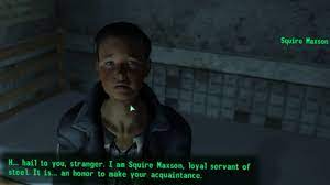 Fallout 3 - Finding Elder Maxson when he was just a Squire - YouTube