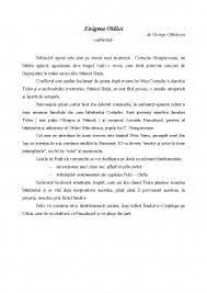 Romanul enigma otiliei, scris de george călinescu și publicat în anul 1938, este al doilea roman dintre cele patru romane interbelice ale autorului. Referat Enigma Otiliei Subiectul Romanului 329151 Graduo