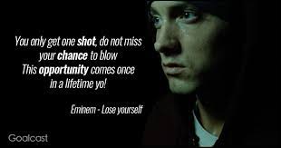 Shmoop guide to lose yourself lyrics. Eminem Lyrics To Motivate You Lose Yourself Goalcast