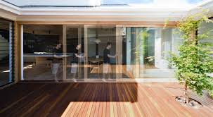 Floor to ceiling windows that open; Open House Architects Eat Archdaily