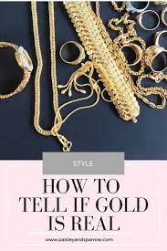 The term real gold in its popular usage does not necessarily imply that a piece of jewelry is made of real gold jewelry is made of a solid gold alloy, whose gold content is above a certain threshold. How To Tell If Gold Is Real 10 Tests Paisley Sparrow