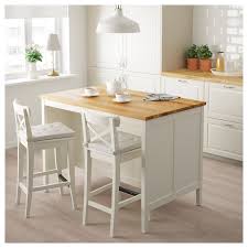 Tornviken Kokso Off White Ek Langd 126 Cm Ikea Freestanding Kitchen Island Ikea Kitchen Island Kitchen Island With Seating
