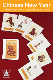 Chinese New Year Yoga Cards For Kids Pdf Download Celebrate Chinese New Year Through Kids Yoga Pretend To Be A R Yoga Cards Kids Cards Teaching Yoga To Kids