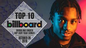 Top 10 Us Bubbling Under Hip Hop R B Songs October 26 2019 Billboard Charts