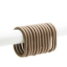 Shower Curtain Rings Plastic Hooks Solid And Clear Color Set Of 12 Solid Taupe In 2020 Shower Curtain Hooks Shower Curtain Decor Plastic Curtains