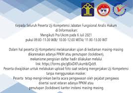 Maybe you would like to learn more about one of these? Pra Uji Kompetensi Jabatan Fungsional Analis Hukum Badan Pembinaan Hukum Nasional