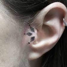 Inner Ears Tattoo Models Kulak Ici Dovme Modelleri Ear Tattoo Tragus Tattoo Dot Tattoos