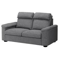 Lidhult Loveseat Lejde Gray Black Ikea Bettsofa 2er Sofa Schlafsofa