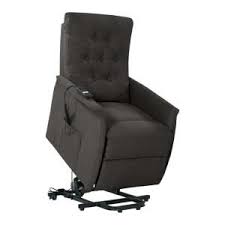 Prolounger Power Recline And Lift Chair In Charcoal Gray Plush Low Pile Velour Rcl78 Cnf17 Lt The Home Depot Lift Chairs Recliner Chair