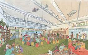 Within The Innovation Spine Of The New Grant Wood Elementary School Bettendorf Iowa A Library And Stem Makerspace Elementary Schools Grant Wood Elementary