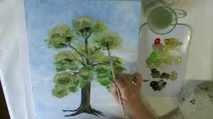 Acryl malkurs online herbstlicher wasserfall malen macht spass. Video Baume Malen Mit Acrylfarben Gelingen Sie So