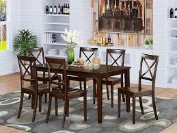 From dining tables and chair sets to accent pieces and bedroom. Buy East West Furniture Dining Set 7 Pc Wooden Modern Dining Chairs Seat Cappuccino Finish Small Rectangular Dining Table And Body Online In Turkey B00tv4962y