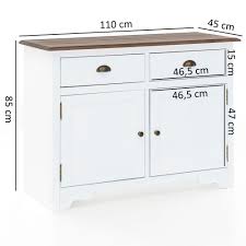 Eckkleiderschrank eckschrank online kaufen otto. Finebuy Sideboard Peso Mit 2 Turen 110 X 85 X 45 Cm Weiss Braun Holz Kommode