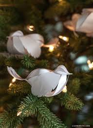 Template For Paper Bird Ornament Paper Christmas Decorations Paper Birds Diy Christmas Ornaments