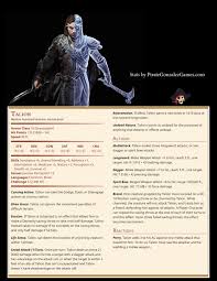 Talion D D Dungeons And Dragons Dnd Dragons Dungeons And Dragons Homebrew