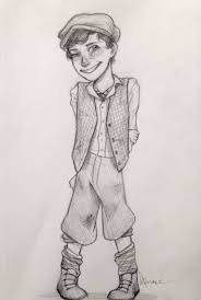 Tiny Romeo Requested By Marcelledupont This Was So Fun To Draw Credit Abigail Conner Newsies Theatre Kid Altered Book Art