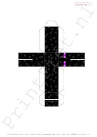 Minecraft Enderman Bouwplaat Http Printpret Nl Minecraft 20feestpakket