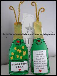 bouteille de champagne bonne fete papa le blog nounoucoindespetits des peres cadeau bricolage patriotes coloriages zip