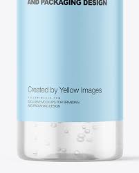 Beauty product mockup, styled stock photo, pink product mockup, beauty product template photo, beauty product label photo, high resolution. Clear Cosmetic Bottle Mockup In Bottle Mockups On Yellow Images Object Mockups