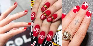 Choose a nail design for your image. 19 Easy Red Nail Designs Cute Nail Art Ideas For A Red Manicure