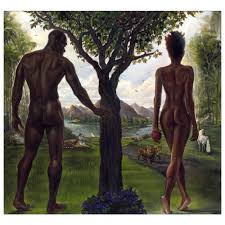 Adam and eve is a pair of paintings by german renaissance master lucas cranach the elder, dating from 1528, housed in the uffizi, florence, italy. Adam Eve The Garden Of Eden By K A Williams Ii The Black Art Depot