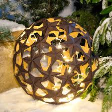 Metall Kugel Weihnachtssterne 50 Cm Metall Braun