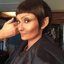 In honor of #StarTrekDay , flashing back to my glorious time as a Vulcan,  with my screen husband and lasagna maker @rossbb, as we made the logical  choice about mortgages. And clearly,