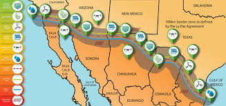 Please click and zoom on the map to see more information about the border wall system. Map Of The Week Proposed Energy Corridor Along U S Mexico Border Ubique