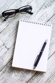 Black And White Glasses Wallpaper Black And White Still Life Opened Blank Notepad Notebooks Pen Pencil Glasses Purse In 2020 Blank Notepads Photography Quote Template Note Pad