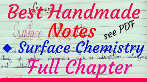 Cbse class 12 previous year question papers with solution in pdf file. Chemistry Class 12 Unit 5 Surface Chemistry Handmade Notes Full Chapter Youtube