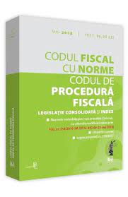 Prezentarea declaraţiei cu privire la impozitul pe venit. Codul Fiscal Cu Norme Codul De Procedura Fiscala Mai 2018 Libris