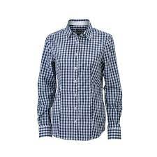 La chemise est un vêtement incontournable pour tout homme. Chemisier Chemise Manches Longues Femme Carreaux Vichy Jn616 Bleu Marine