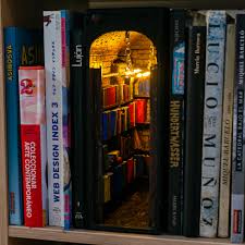 It's a high quality diy kit, custom handmade bookshelf insert that captures an enchanting and mystical wizard shop alleyway. Miniature Book Nooks Belong On Every Bookshelf It S Just A Matter Of Time