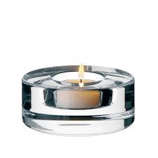 Orrefors Crystal Small Puck Votive Crystal Classics