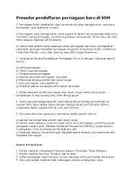 Cara daftar ssm untuk bisnes online servis. Prosedur Pendaftaran Perniagaan Baru Di Ssm1